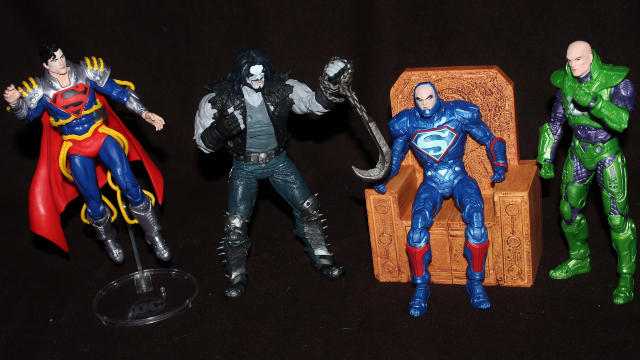 Toy Review: McFarlane Supermen, Lex Luthors, Lobo, and Flash