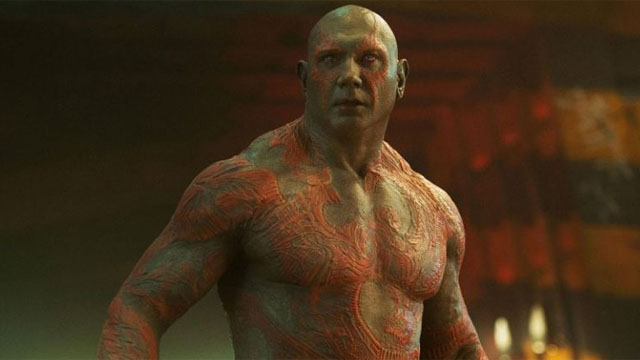 Drax the Destroyer, BJJ Purple Belt.  Dave Bautista, the former WWF star  is now a Hollywood actor best known for playing role of Drax the Destroyer  in the Gurdians of the