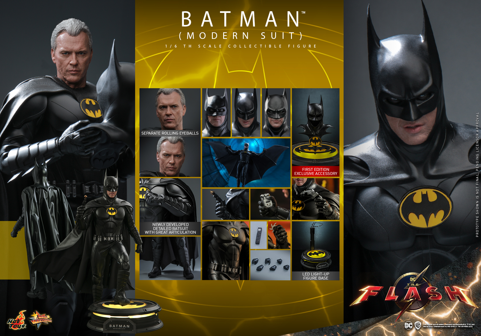The Flash's Batman Hot Toys Figure Is Ready to Get Nuts