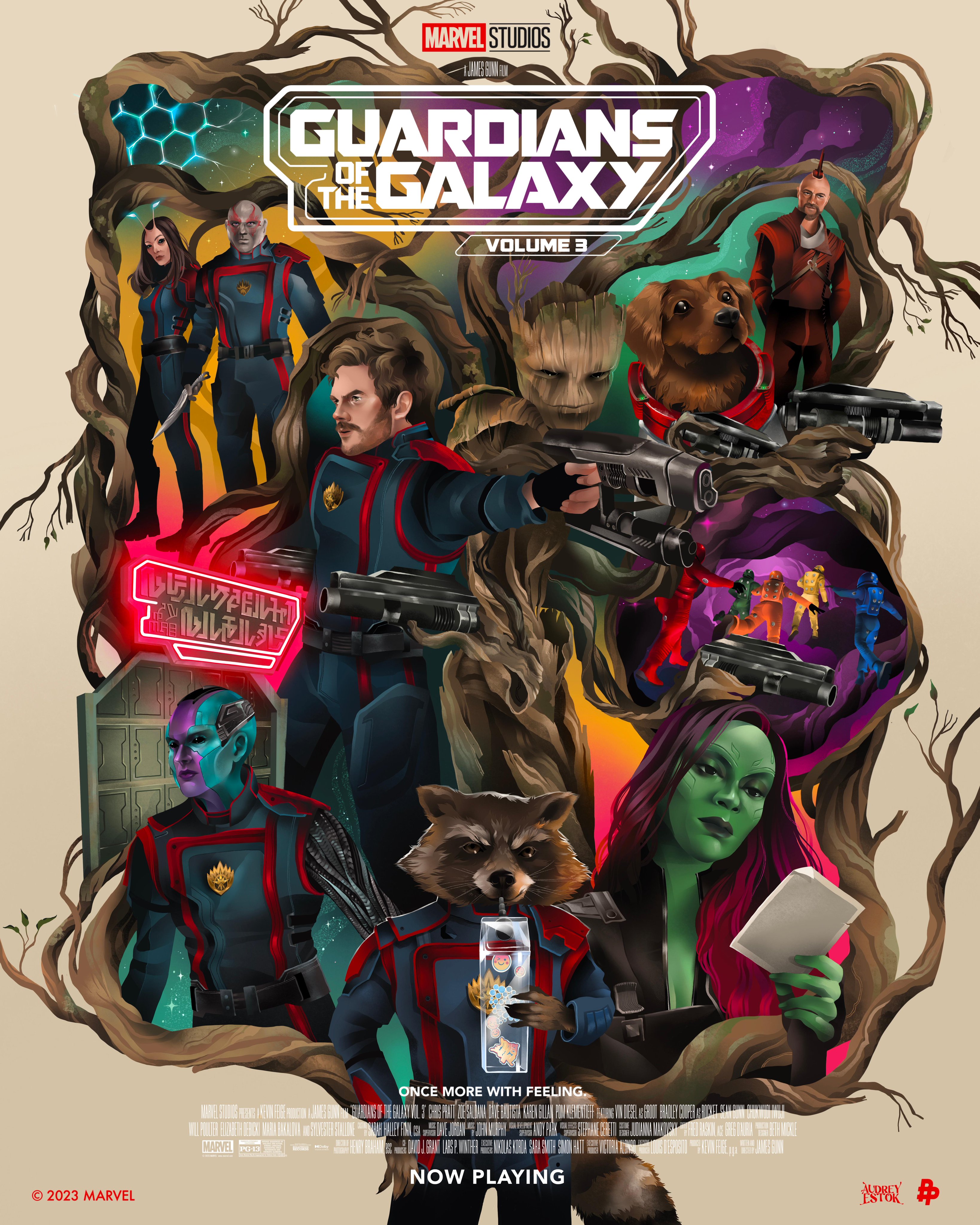 Guardians of the Galaxy Vol. 3 Posters Show the Cast in Wildly