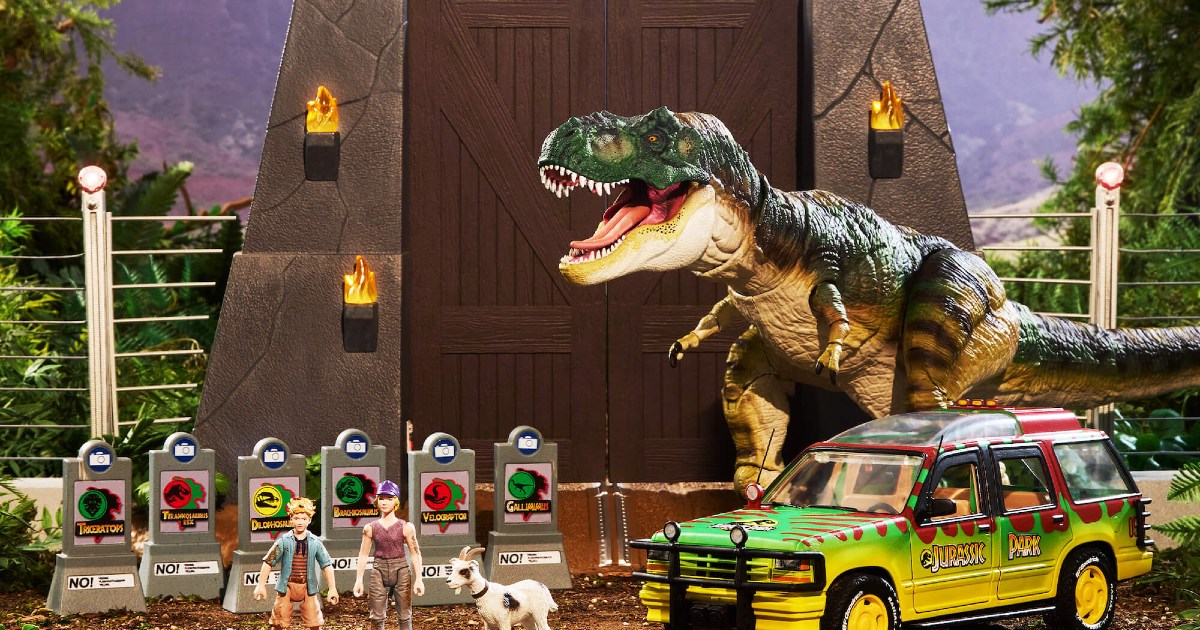 Mattel Crowdfunding Jurassic Park The Gates Playset