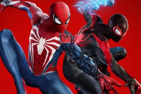 Peter Parker and Miles Morales on the cover art for Marvel's Spider-Man 2