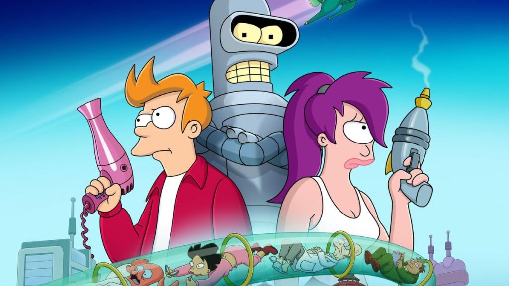 Fry, Bender and Leela from Futurama