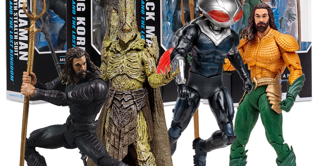 Aquaman and The Lost Kingdom Action Figures by McFarlane Toys
