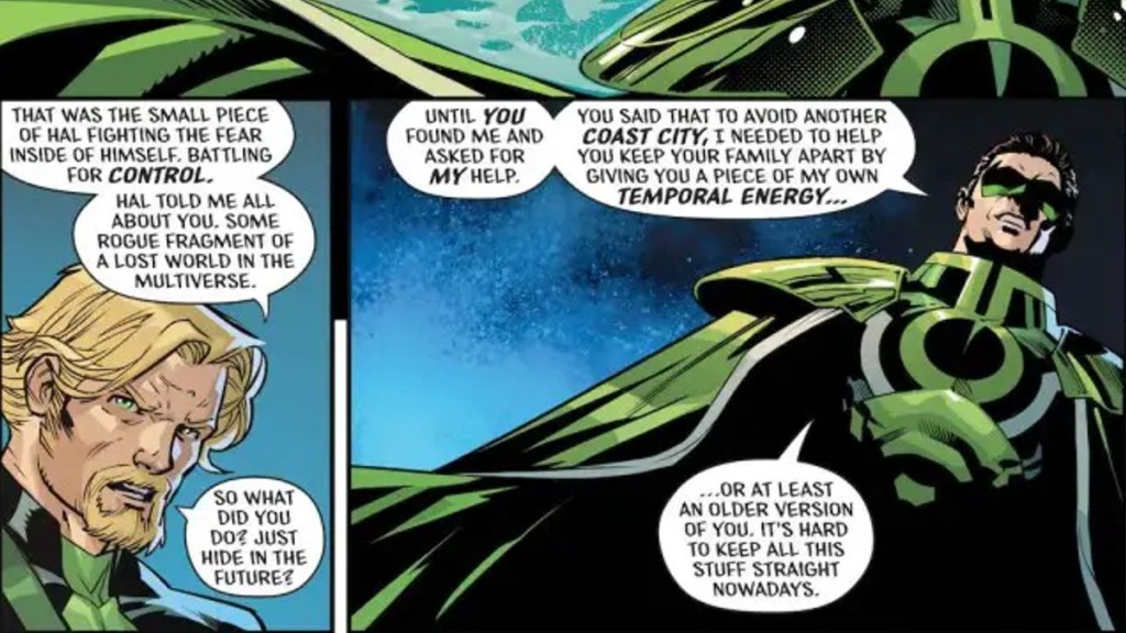 Green Arrow Confronts Parallax