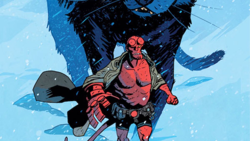 Matt Smith's cover art for Hellboy Winter Special: The Yule Cat