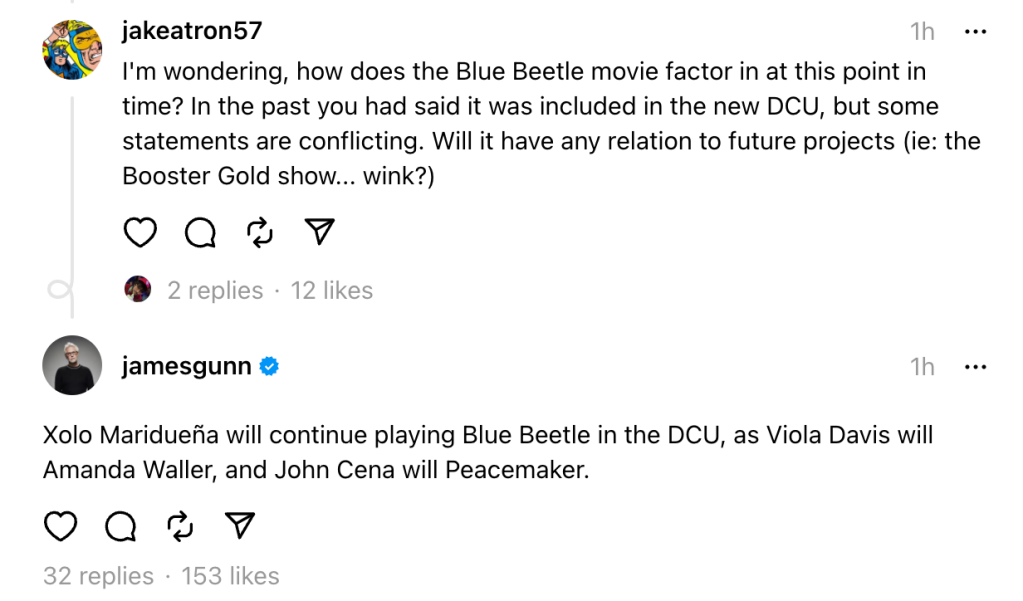 James Gunn DCU canon DC actors