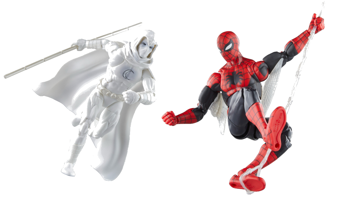 Marvel Legends Spider-Man & Moon Knight figures getting retro card