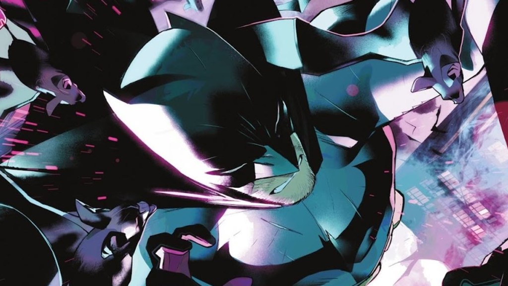 Batman fights Bat Swarm