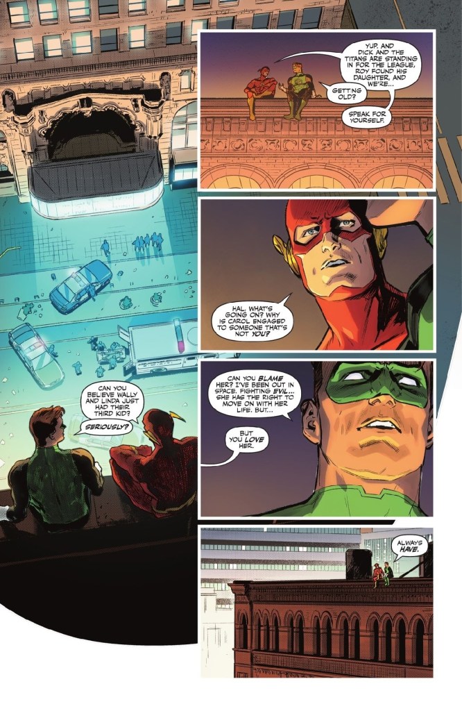 Green Lantern and Flash talk about changes