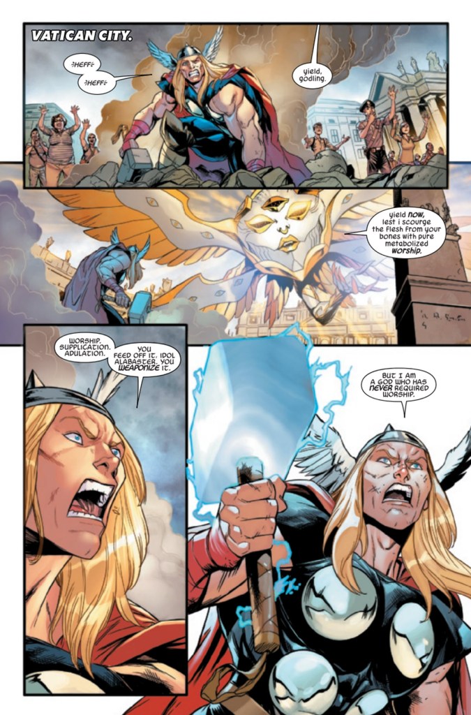 Thor Combats Idol Alabaster