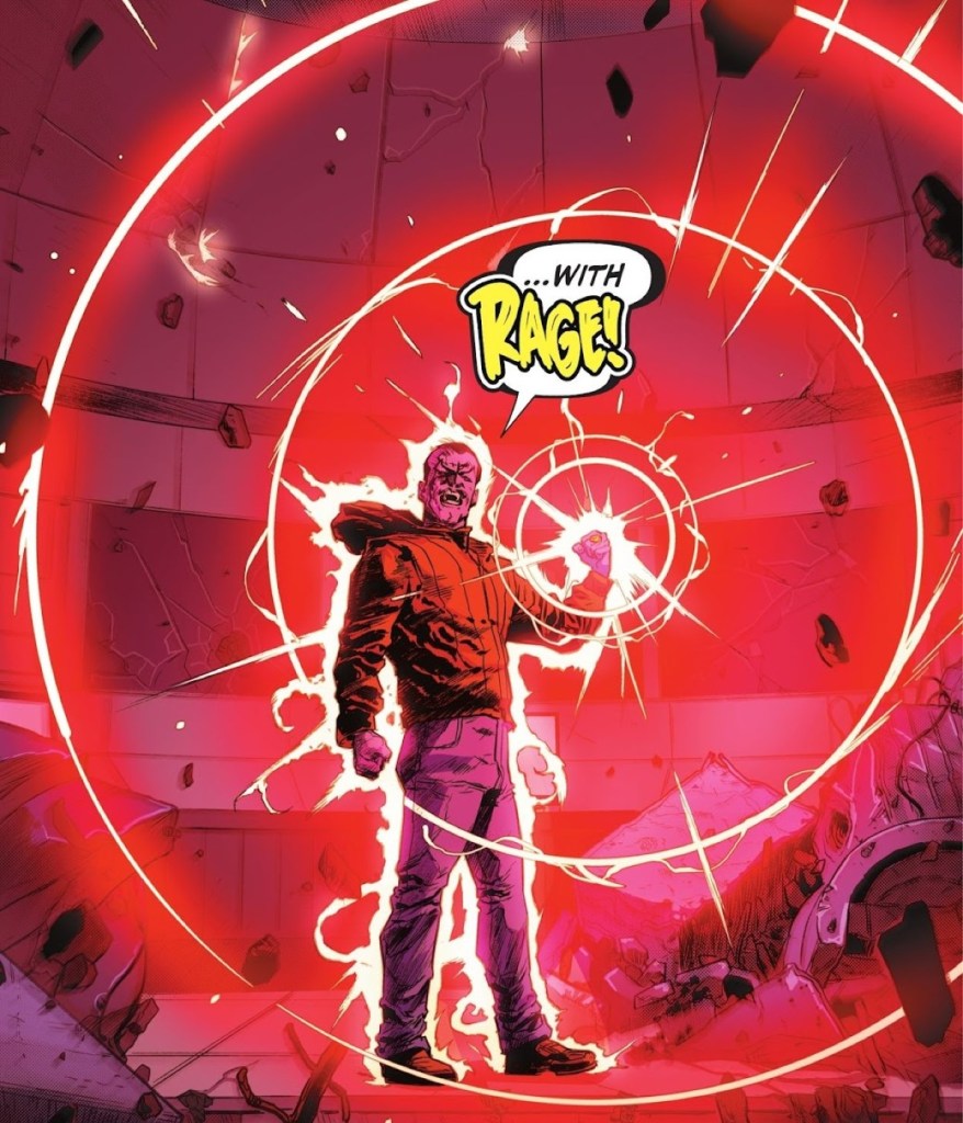 Sinestro Taps Red Rage