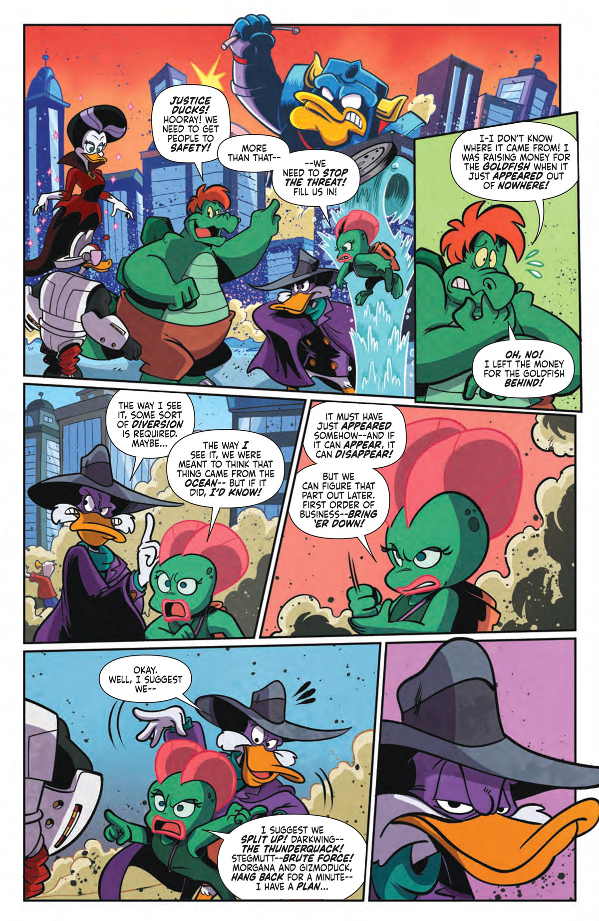 Justice Ducks 1 Preview Reveals Future of Darkwing Duck