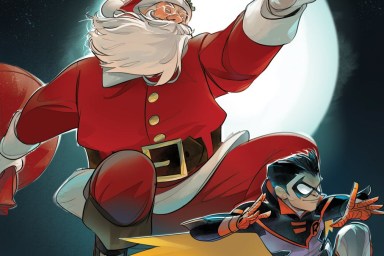 Santa Claus and Damian Wayne Robin