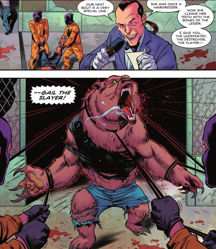 Gail the Slayer Bear in Nightwing #110