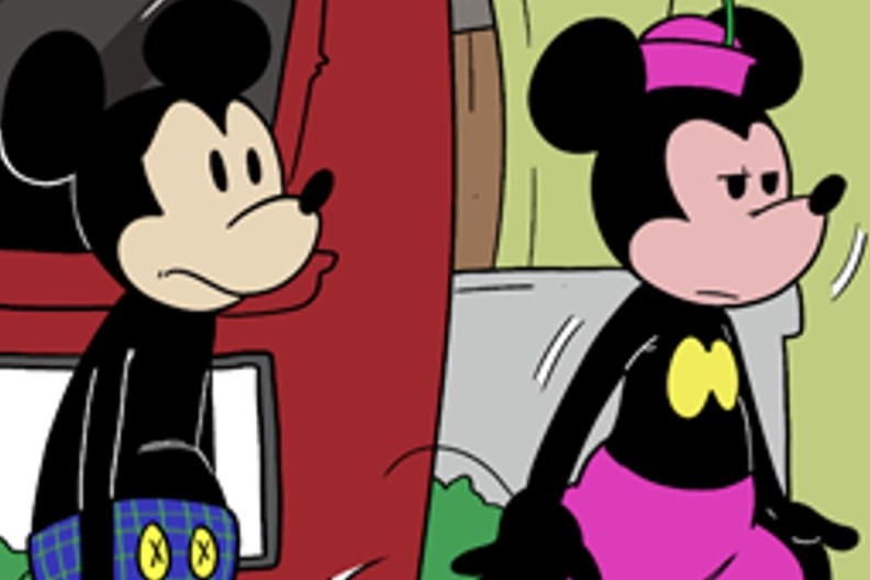 Mousetrapped by Randy Milholland Mickey Mouse Public Domain Comic
