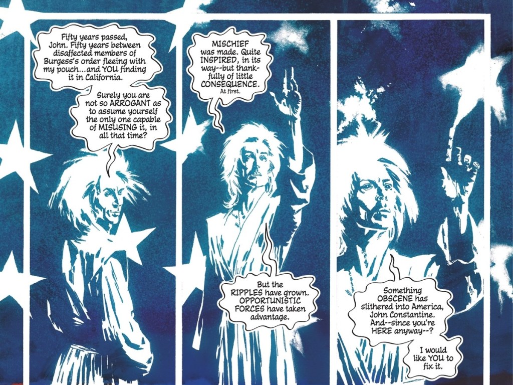 The Sandman in John Constantine, Hellblazer - Dead in America #1