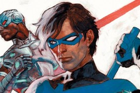 Titans 6 cover by Gerald Parel with Nightwing and Cyborg cropped