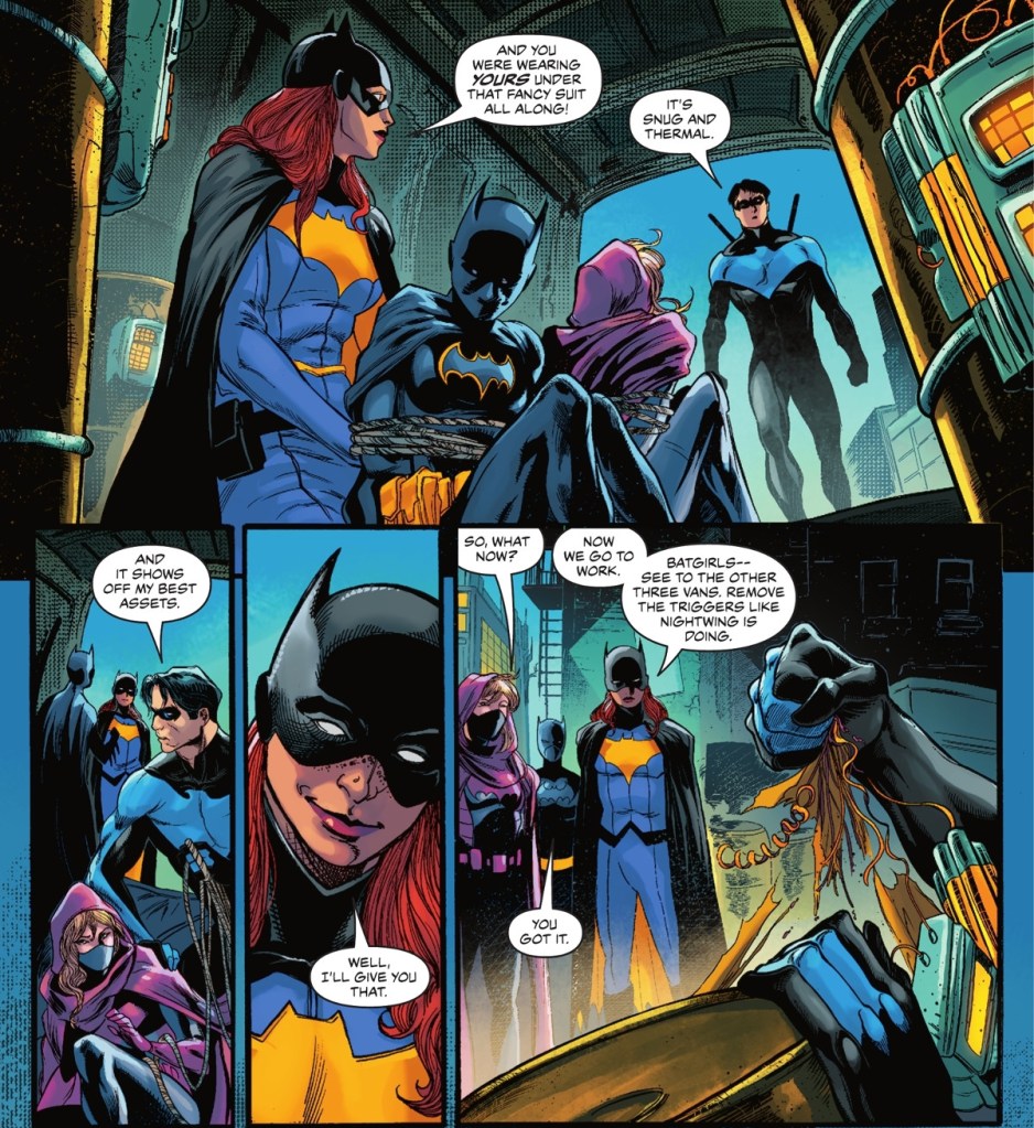 Batgiirl and Nightwing in Date Night comic