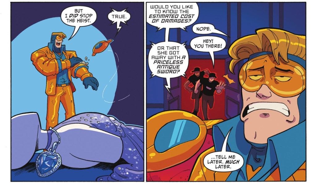 Booster Gold Stops a Heist