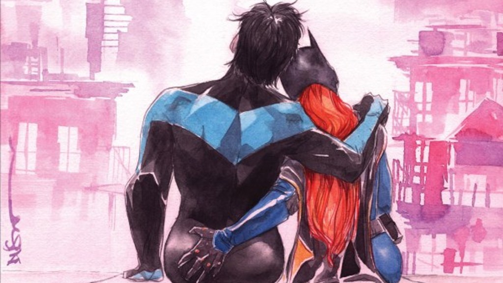 Nightwing and Batgirl romance