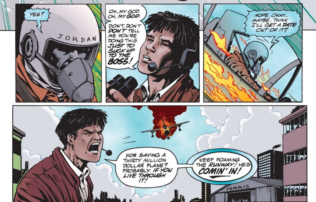Hal Jordan and Tom Kalmaku in JLA Year One