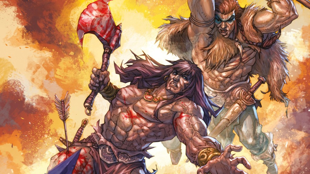 Conan the Barbarian 10 cover by Alan Quah