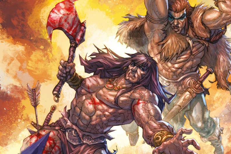 Conan the Barbarian 10 cover by Alan Quah