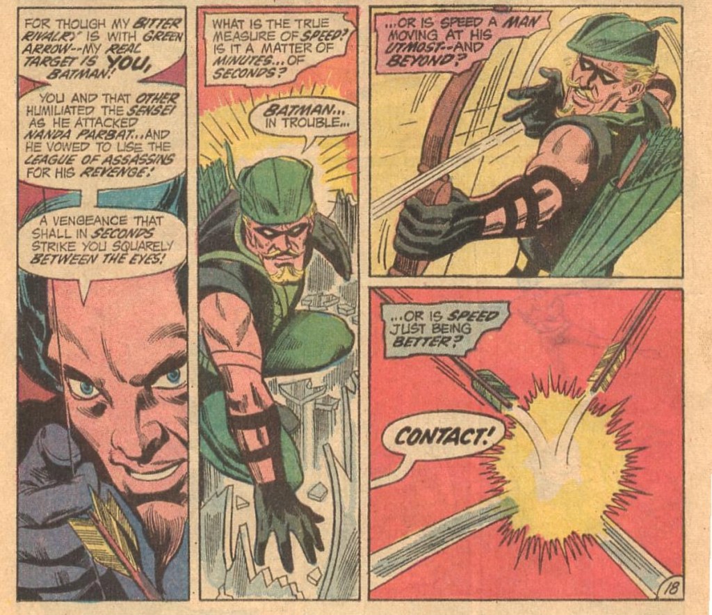 Green Arrow stops Merlyn from assassinating Batman