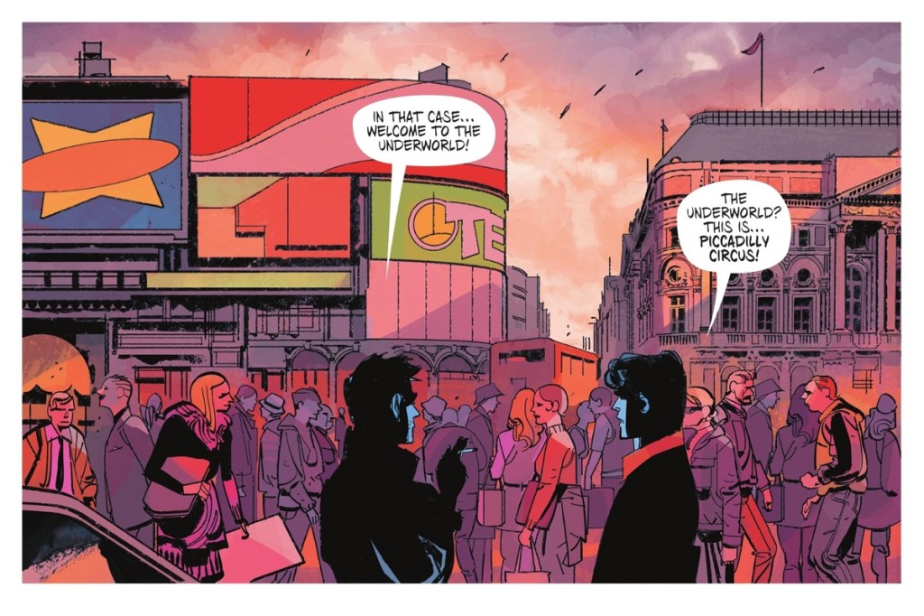 John Constantine and Dylan Dog in Hell Piccadilly Circus