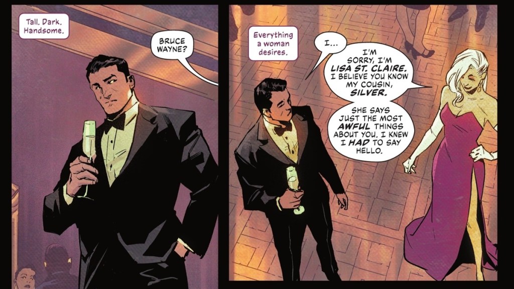 Lisa St. Claire meets Bruce Wayne in The Penguin 9