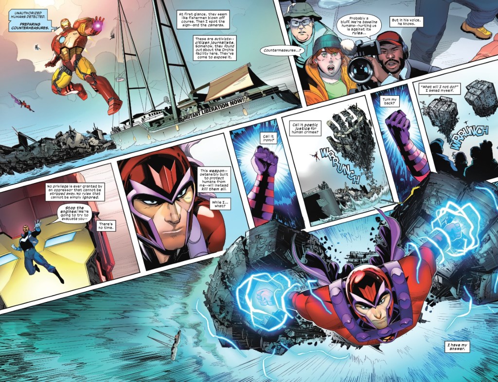 Magneto decides to be a hero in Resurrection of Magneto 4