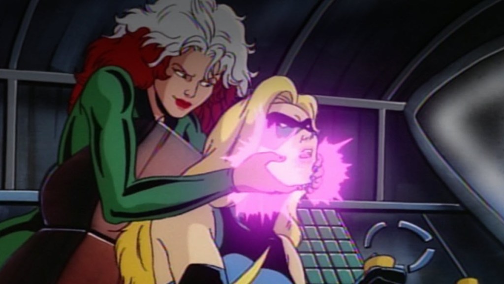 Rogue and Carol Danvers Ms. Marvel in X-Men Animated Series