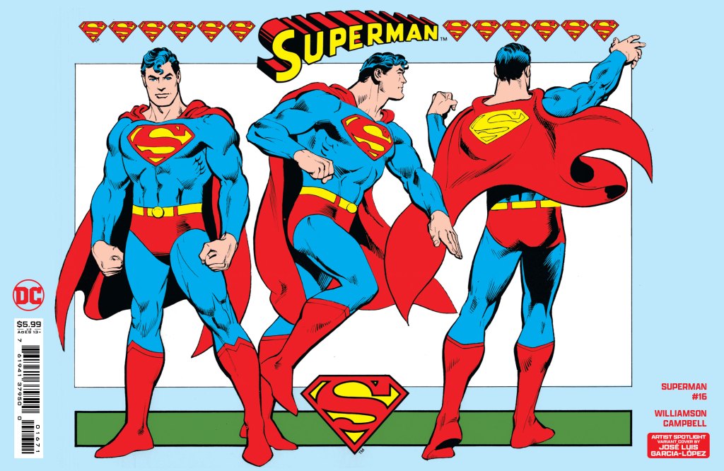 Superman variant cover by José Luis García-López