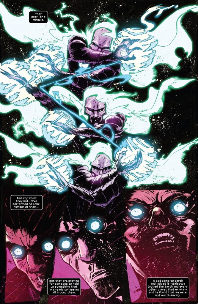 Doctor Doom faces Galactus in Doom Vol. 2 Issue 1