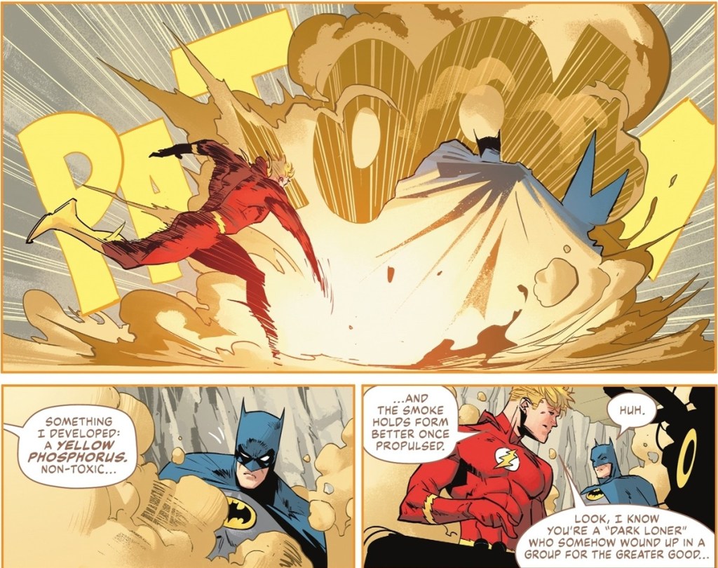 The Flash fixes Batman's Smoke Bombs