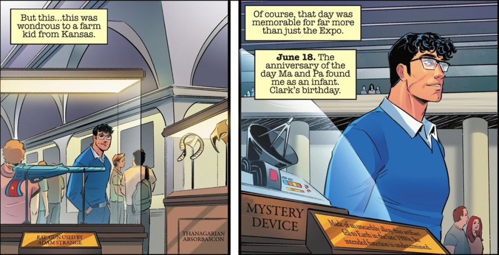 Clark Kent celebrates birthday in Action Comics 1087