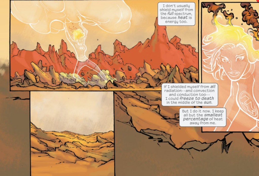 Invisible Woman explains how powerful her shields are in Fantastic Four 1