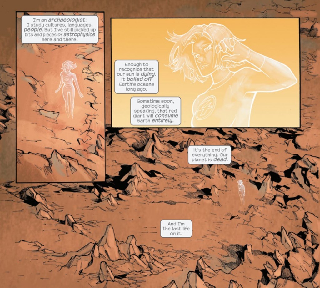 Invisible Woman in far future in Fantastic Four 1