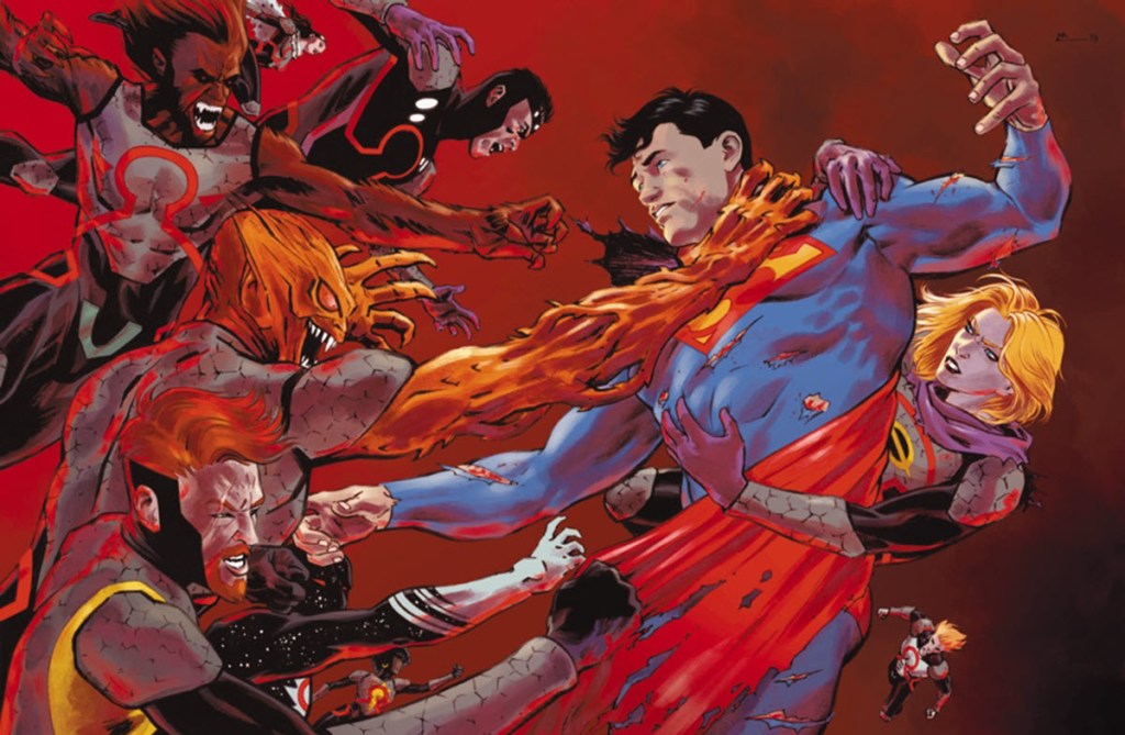 Justice League The Omega Act 1 cover by Fernando Blanco