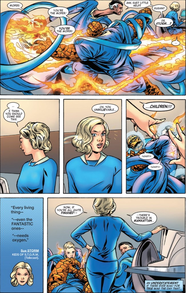 Sue Storm takes control in Fantastic Four First Steps 1 comic