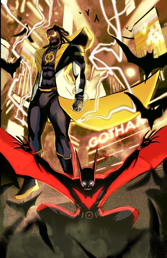 BatmanStatic Beyond #1 main cover by Nikolas Draper-Ivey