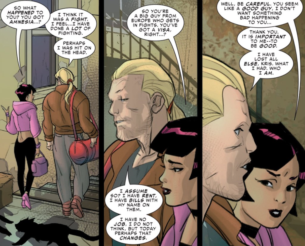 Siguird discusses past with Kris in Mortal Thor 1