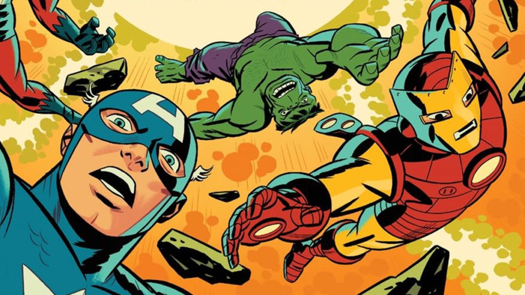 The Avengers in The Veracity Trap cover Michael Cho cropped