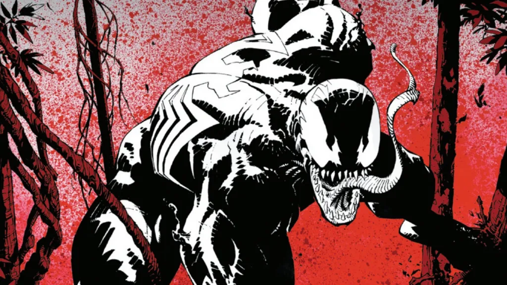 Venom Black White And Blood Cover by Greg Capullo cropped