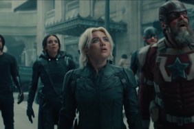 The Thunderbolts stand together and stare.