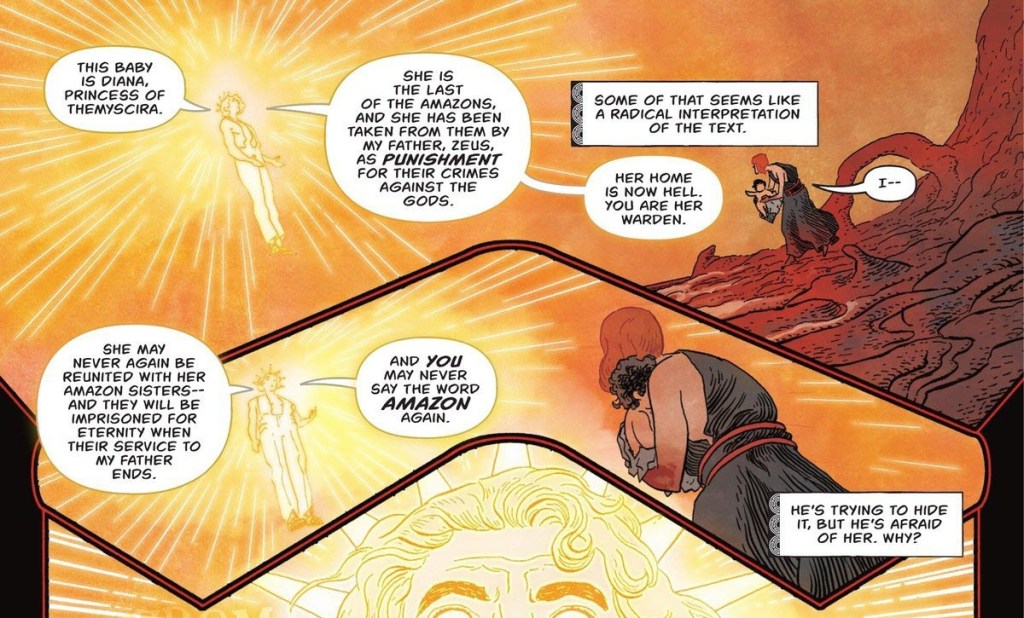 Apollo delivers Diana to Circe in Absolute Wonder Woman #1