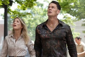 John Cena and Jennifer Holland in Peacemaker Season 2 Episode 3