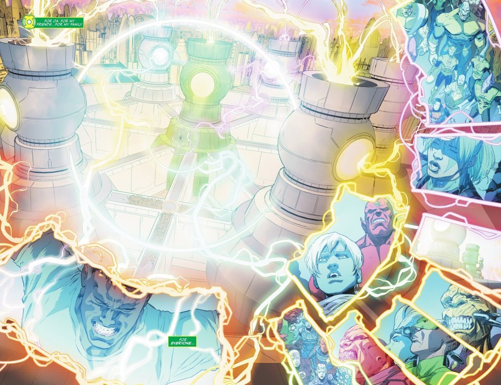 John Stewart sacrifices himself to restart Green Lantern Corps Central Battery