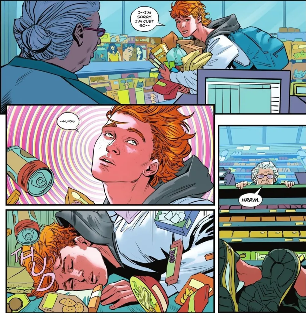 Wally West shoplifts in Absolute Flash 7